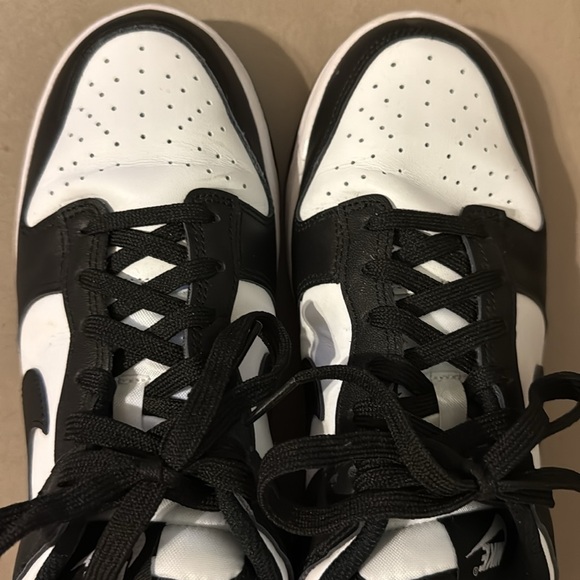 Nike Dunk Low basketball Black and White Sneakers women’s sz 9 panda - Picture 9 of 11